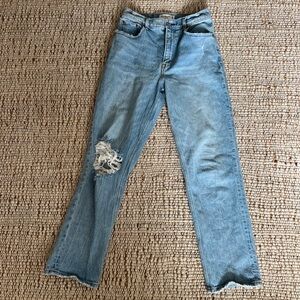 Women’s Abercrombie and Fitch curve love 90’s straight ultra high rise size 28